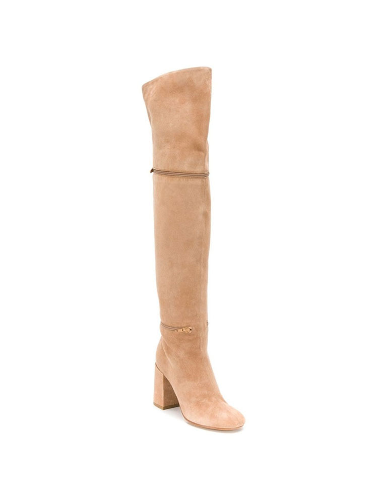 MM6 부츠  BEIGE THIGH HIGH BOOTS - 아데쿠베