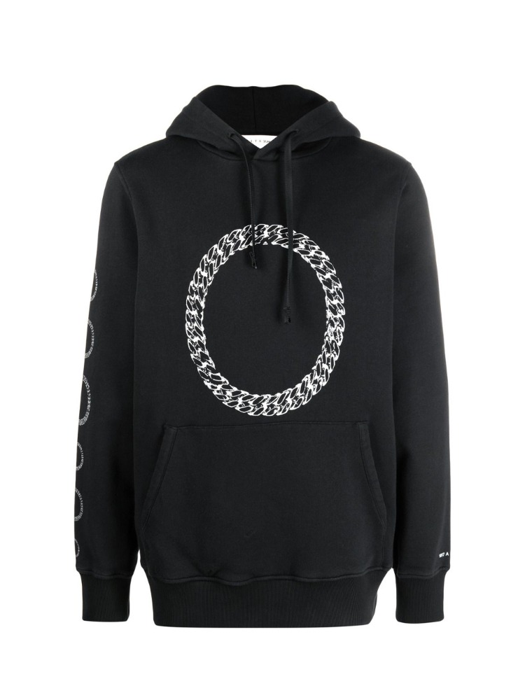 HOODIE WITH CUBE CHAIN GRAPHIC 알릭스 큐브 체인 그래픽 후드티 - 아데쿠베